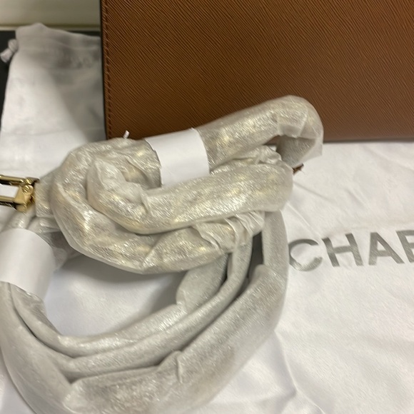 Michael Kors Carmen belted saffiano leather satchel crossbody luggage brown - Picture 8 of 11